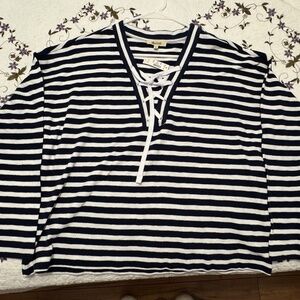 Madewell Nautical L/S Top NWT Size Medium